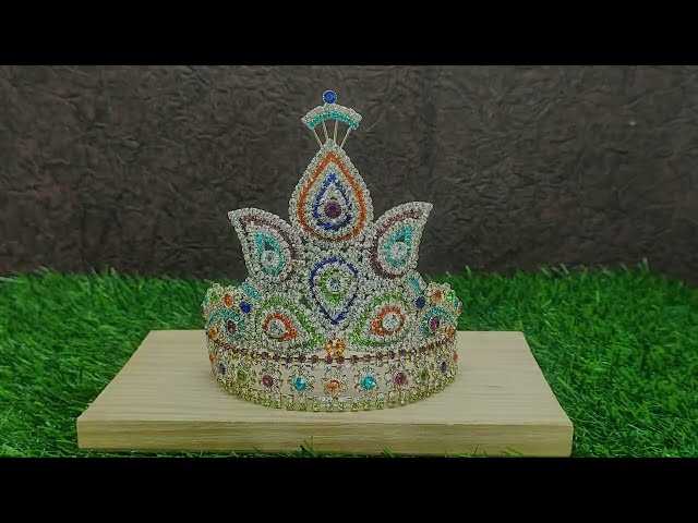 Royal Raja Honour Mukut/Crown for Murtis - size 5 Set of 2 video