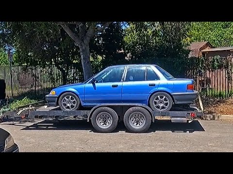 My BLOWN K20 CIVIC Gets DELIVERED And I TORE IT APART !