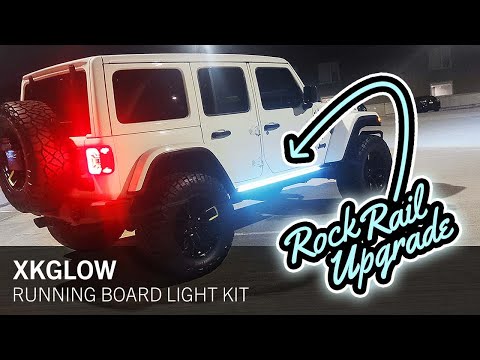 Rock Rail LED Light Upgrade: XKGlow Running Board Lights for Jeep Wrangler JL