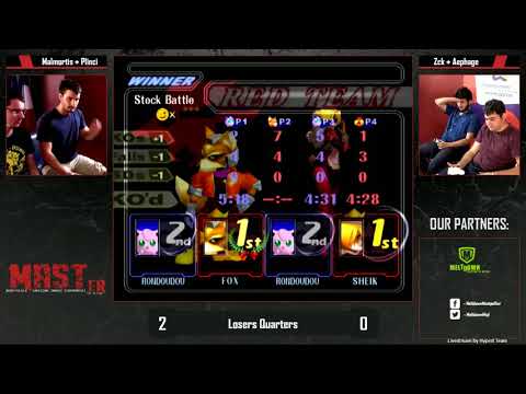 MASTer - Malmortis + Plinci Vs Zck + Aephage - Losers Quarters - Melee Doubles