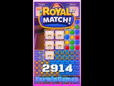 Royal Match Level 2914 - No Boosters Gameplay