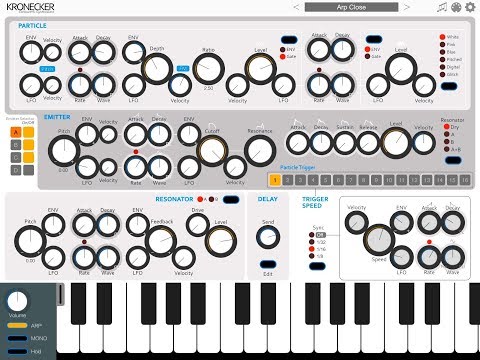 KRONECKER CLOCKWORK SYNTHESIZER by iceWorks - Demo for the iPad
