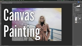 Make a PHOTO Look Like a Canvas Painting in PHOTOSHOP