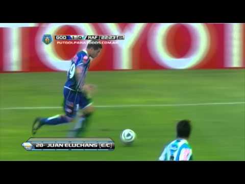 Gol Eluchans (E/C). Godoy Cruz 1 - Rafaela 0. Final 2014. Fecha 15. Fútbol Para Todos.