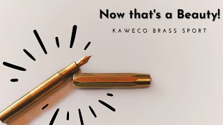 New Pen Day! First Impressions of the  Kaweco Brass Sport