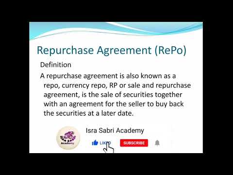Repurchase Agreement| Features, Definition of Repurchase Agreement Isra Sabri Academy