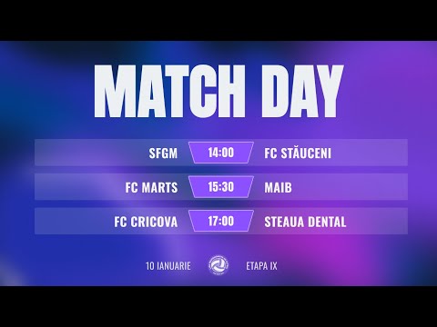 LIGA I | ETAPA IX  |  FC CRICOVA -  STEAUA DENTAL
