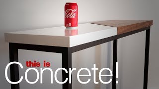 DIY Concrete and Wood Table | Woodworking and Concrete Working