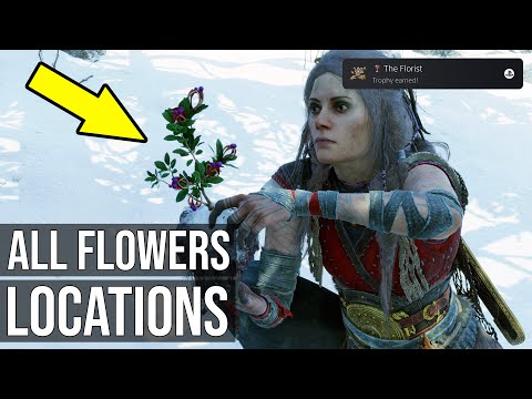 God of War Ragnarok - The Florist Trophy (All Flower Locations) - Nine Realms in Bloom Favor