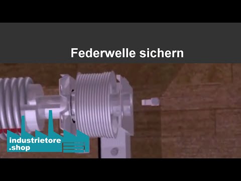Industrie Sectionaltor - Federwelle sichern - Beispielvideo