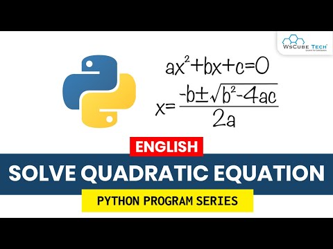 Solve Quadratics With A Python Program