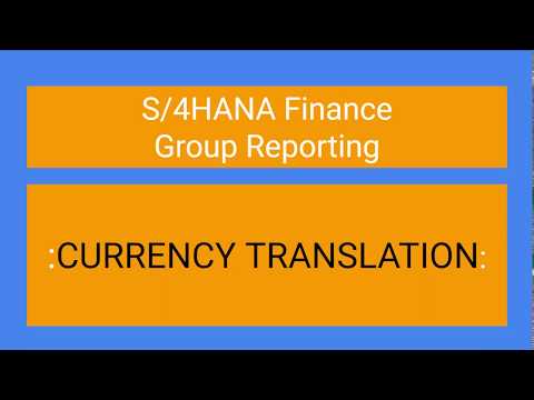 1809 S/4 HANA GROUP REPORTING CURRENCY TRANSLATION