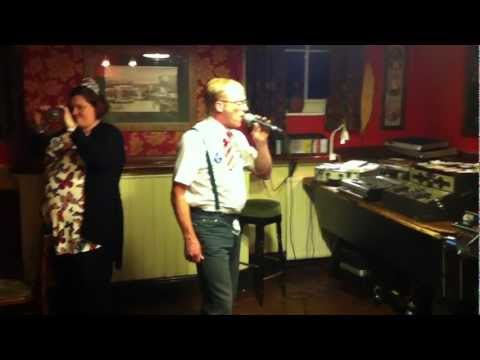 Paul singing Spandau Ballet's 'Gold' at Steve's stag
