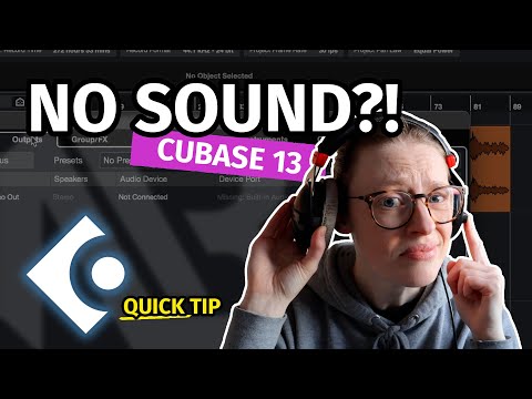 NO SOUND IN CUBASE | Quick Tip Cubase 13