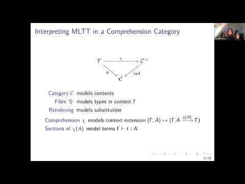 Benedikt Ahrens, A type theory for comprehension categories
