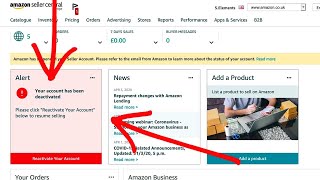 ✅ Amazon Seller Account Deactivated | How To Restore Your Suspended Account & Free POA