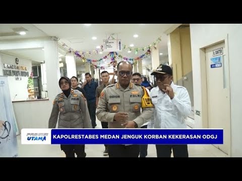 KAPOLRESTABES MEDAN JENGUK KORBAN KEKERASAN ODGJ
