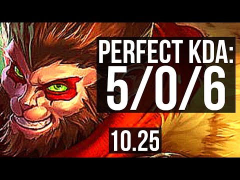 WUKONG vs JAYCE (TOP) | 5/0/6, 67% winrate | NA Grandmaster | v10.25