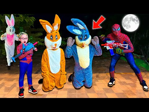 THE EVIL RABBIT - LET'S DEFEAT THE BUNNIES! SPIDER-MAN VS THE BUNNIES! - Part 4