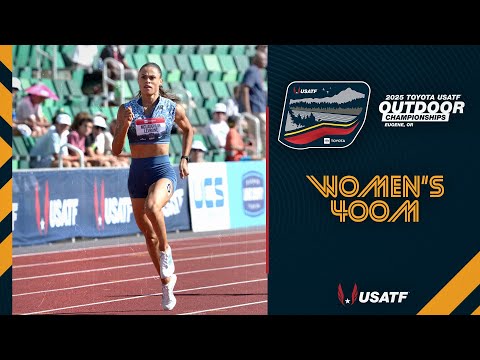 Women's 400m Final at the 2025 Toyota USATF Outdoor Championships on August 2, 2025