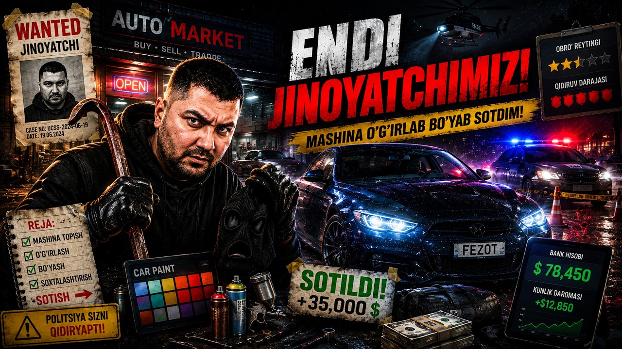 ENDI JINOYATCHIMIZ!😨 — USED CARS SIMULATOR #2