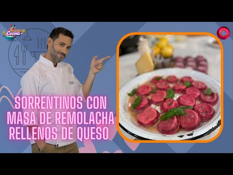 Sorrentinos con masa de remolacha rellenos de queso | #EscuelaDeCocina