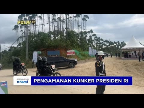 POLRES PPU PENGAMANAN KUNJUNGAN PRESIDEN