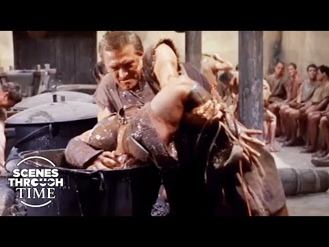 Epic Gladiator's Escape! | Spartacus (1960) | Scenes Through Time