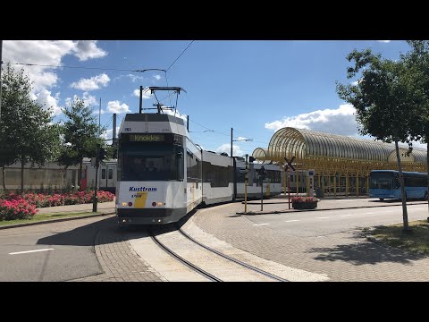 BN-ACEC 6016 vertrekt uit de panne station DeLijn
