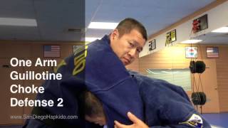 Hapkido One Arm Guillotine Choke Defense 2