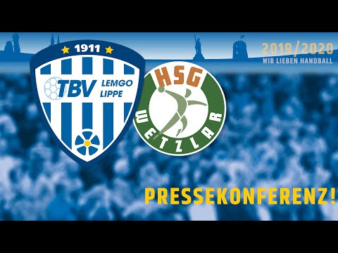 Pressekonferenz TBV Lemgo Lippe vs. HSG Wetzlar 27.02.20