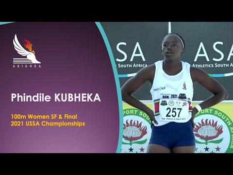 2021, May 14 - USSA Championships (Jhb) - 100m Women SF & Final, Phindile Kubheka - 11.46 & 11.68