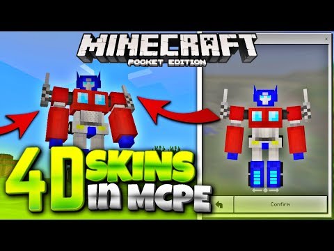 Yallay - 4D SKINS IN MCPE! Minecraft PE How to get 4D Skins - MCPE Master (Minecraft Pocket Edition)