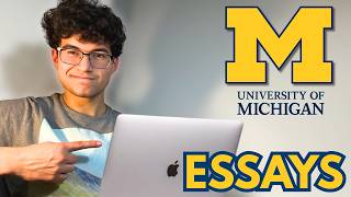 Reading My ACCEPTED University of Michigan Essays  + UMich Admission Tips!
