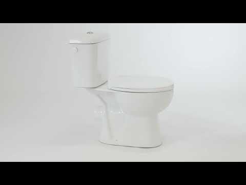 KUCHINOX Kompakt WC LARIO bezkołnierzowy z deską wolnoopadającą biały VKL_604P