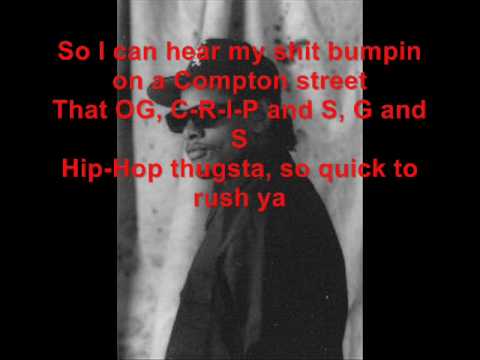 Eazy-E - Luv 4 Dem Gangsta'z (Uncensored)(Lyrics)