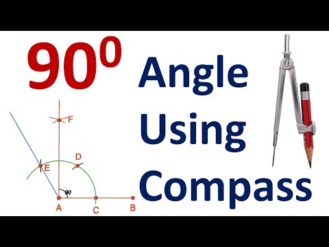 How to construct 90 degree angle with compass | With Powerful Animation | Easy to Understand