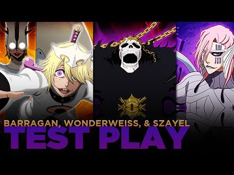 Bleach Brave Souls! Barragan, Wonderweiss, and Szayelaporro Granz Gameplay!