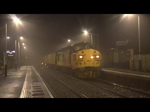 Colas Rail  37099 & 37116 test train 'thrash' + 70 stone  23/12/ 21