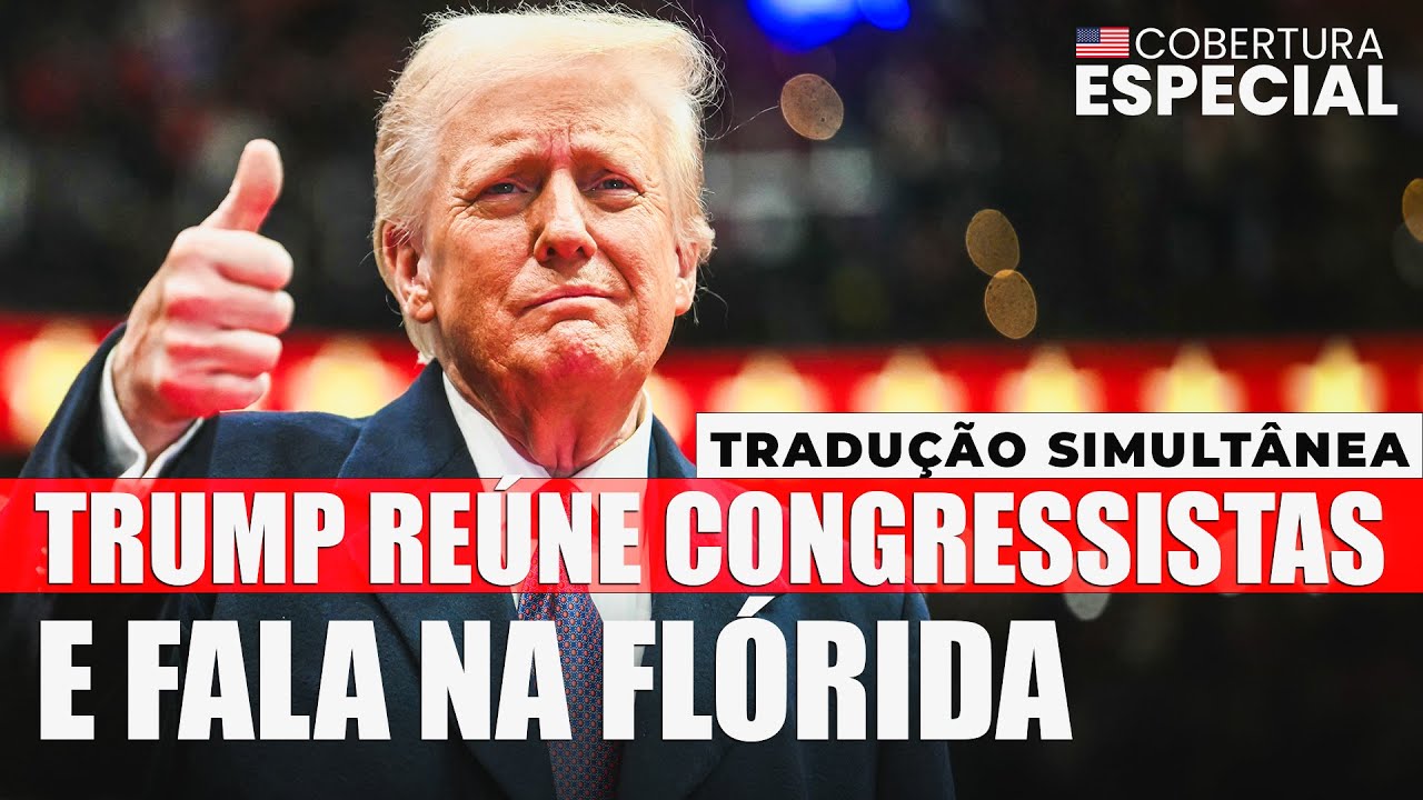 🔴 AGORA AO VIVO: Trump reúne parlamentares, fala sobre agenda no Congresso dos EUA