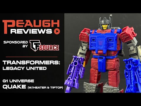 Video Review: Transformers Legacy United - G1 Universe QUAKE (w/ Heater & Tiptop)