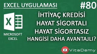 Hayat Sigortalı ve Hayat Sigortasız İhtiyaç Kredisi Karşılaştırması | Excel Uygu