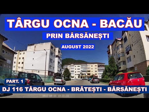 Drumul SNPAP Tg Ocna - Bacau scurtatura prin Bratesti - Barsanesti DJ 116 video 4K part 1 #bacau 