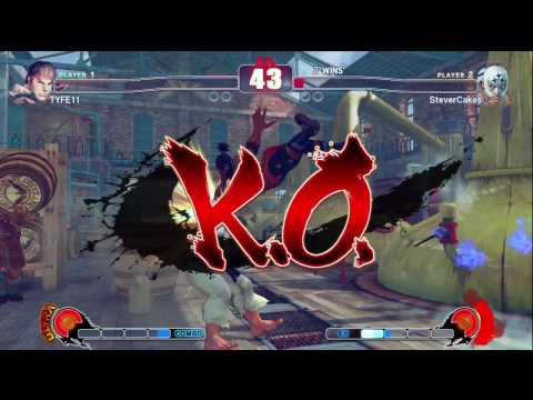 SF4: Stevercakes (El Fuerte) vs TYFE11 (Ryu) Match 9