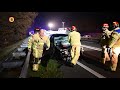 De hulpdiensten ruimen op na het ongeluk met de spookrijder op de A2
