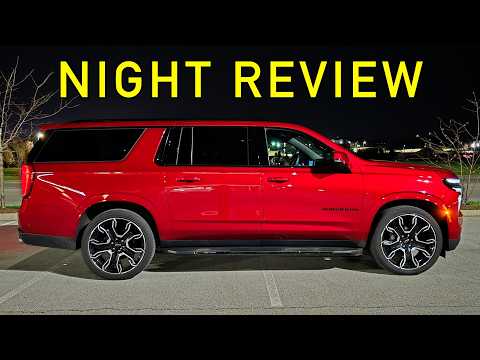How's the Lighting?? -- 2025 Chevy Tahoe & Suburban at NIGHT! (Headlights, Exterior & Interior)