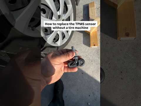 How to replace TPMS sensors without a tire machine?