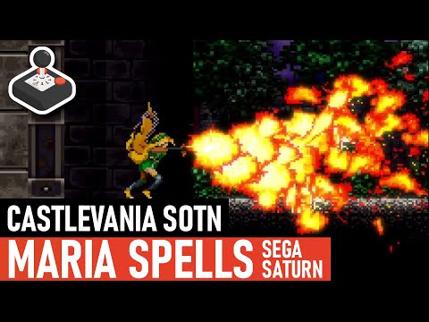 Castlevania SotN - Maria Special Moves & Spells (Sega Saturn)