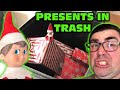 Elf On The Shelf Steals Throws Away Kid S Christmas Presents Garbage Truck Came Original