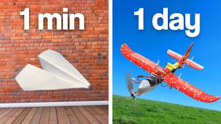 DIY Plane - 1 Minute vs 1 Hour vs 1 Day